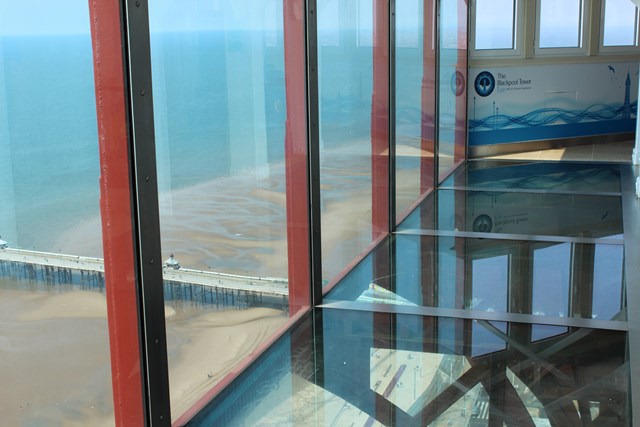 The Glass sky walk at the Blackpool Tower Eye