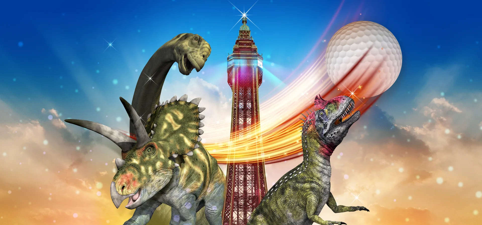 Dino Mini Golf at the Blackpool Tower