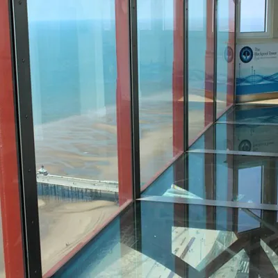 The Glass sky walk at the Blackpool Tower Eye