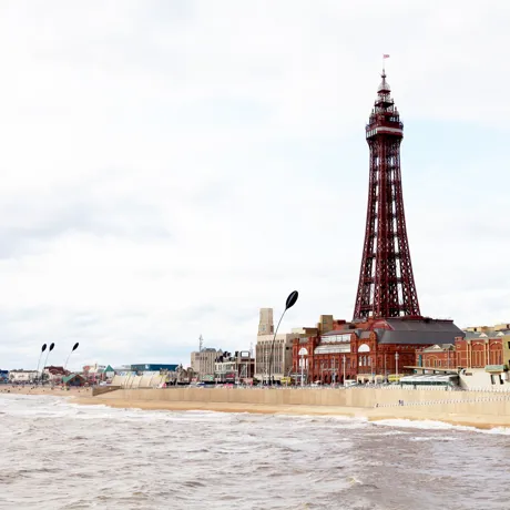 Blackpool Tower with Sea
