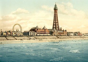View From North Pier Blackpool Lancashire England Ca 1895