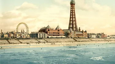 View From North Pier Blackpool Lancashire England Ca 1895