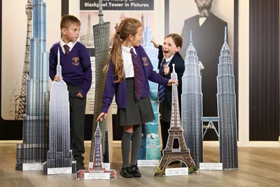 School children in a workshop at the Blackpool Tower