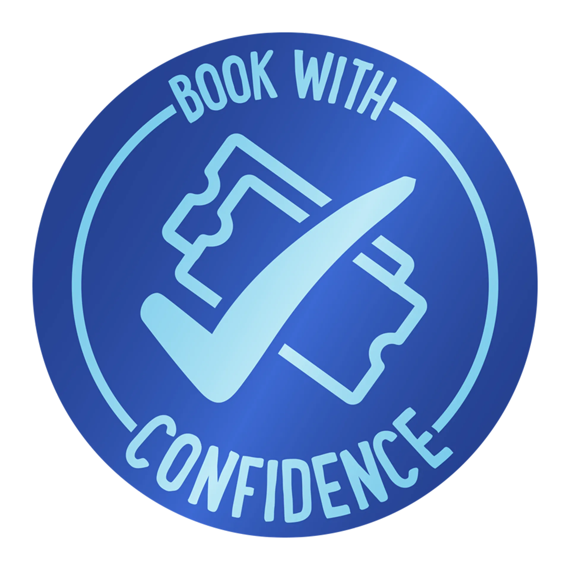 Book with confidence