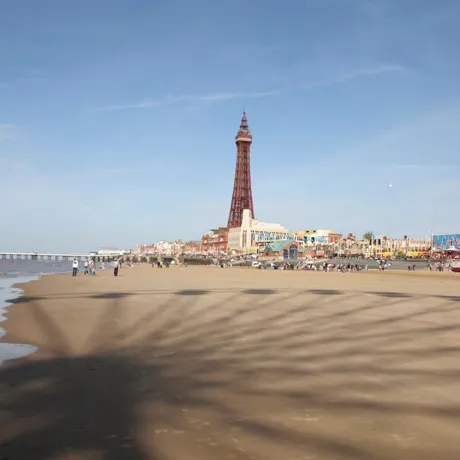 Blackpool Tower Portrait From Far