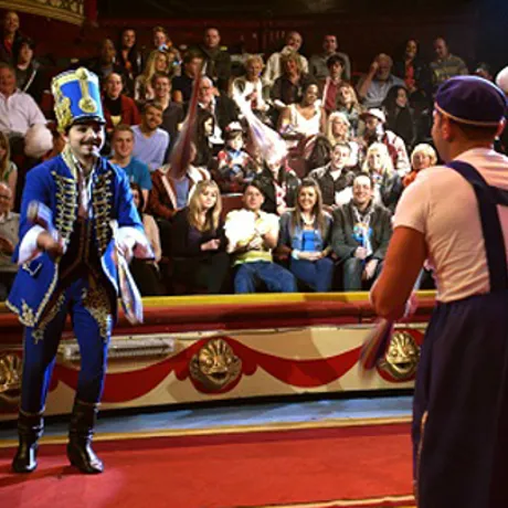 Mooky the Clown and Mr Boo at the Blackpool Tower Circus