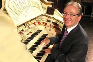 PHIL KELSALL MBE organist at the Blackpool Tower Ballroom