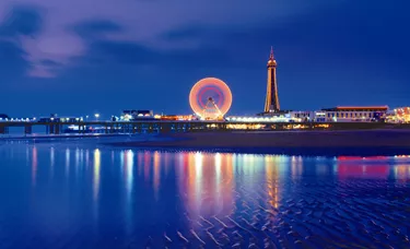 Blackpool Tower Illuminations at Night
