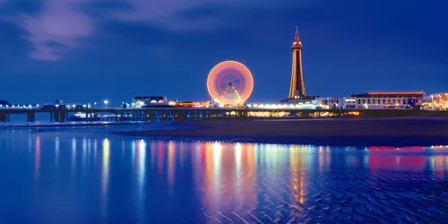 Blackpool Tower Illuminations at Night