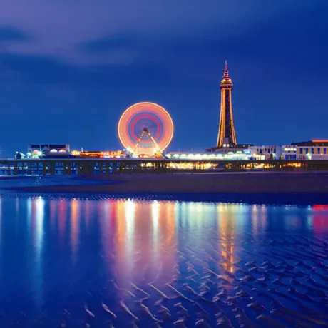 Blackpool Tower Illuminations at Night