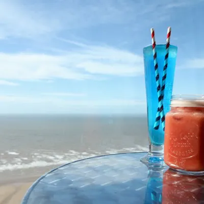 Cocktails at the top of the Blackpool Tower