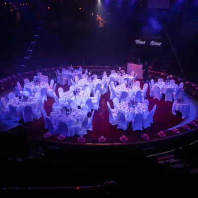 Banquet and venue hire the Blackpool Tower Circus space