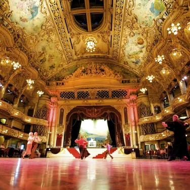 Blackpool Tower Attraction Ballroom With Dancers