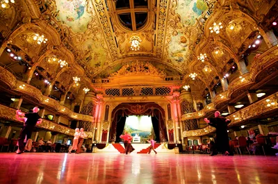 Blackpool Tower Attraction Ballroom With Dancers