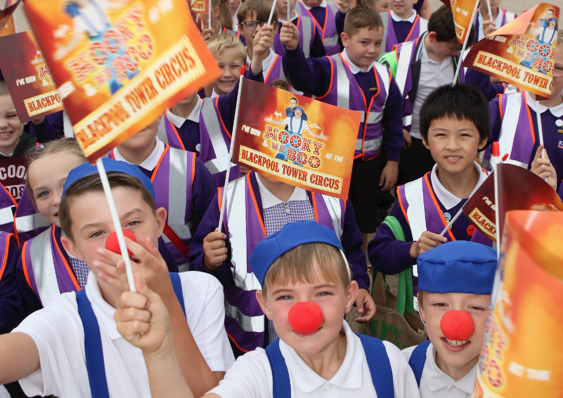 School Clowns at the Blackpool Tower Circus