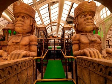 Inside Jungle Jims Play Area at Blackpool Tower